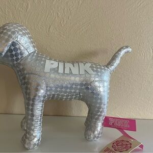 Victoria's Secret PINK Silver Polka Dot Dog